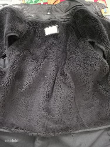 Куртка кожаная утепленная XL (фото #9)