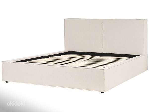 Новая тканевая кровать EL Super King Size 180x200 см бежевая (фото #3)
