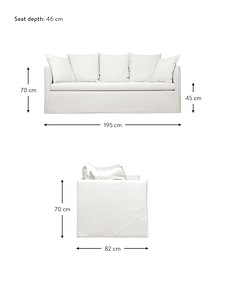 Diivan eemaldatava katega slipcover Mila (3-kohaline) kreem (7 foto / 9)