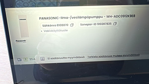 Panasonic õhk-vesi soojuspump (2 foto / 5)