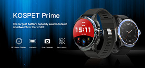 KOSPET Prime Black Smart Watch Phone