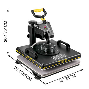 Procolored DTG printer A3 + Vevor 8 in 1 Heat Press Machine (2 foto / 8)