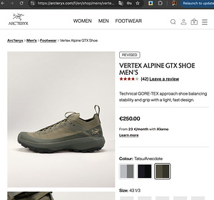 Кроссовки Arcteryx VERTEX ALPINE GTX M (4 фото из 4)