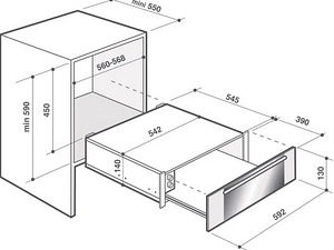 Soojendussahtel De Dietrich DWD7400W (3 foto / 4)