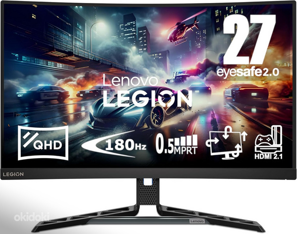 Lenovo Legion R27qc-30, 27'', QHD, VA, 180 Гц