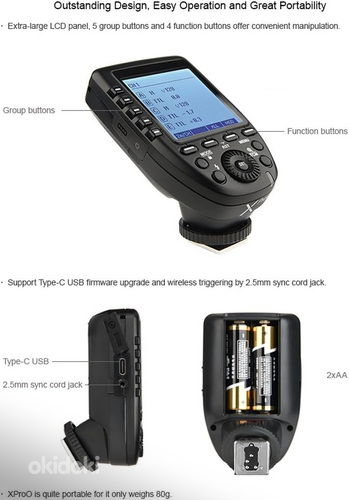 Godox välgupäästik XPro-O Transmitter Olympus Panasonic UUS! (foto #3)
