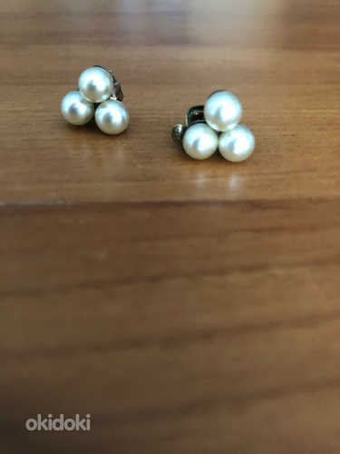 Pärlitega vintage korvaklipsid (foto #1)