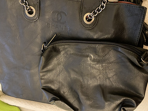 CHANEL suur nahkkott + väike kott / replica (3 foto / 3)
