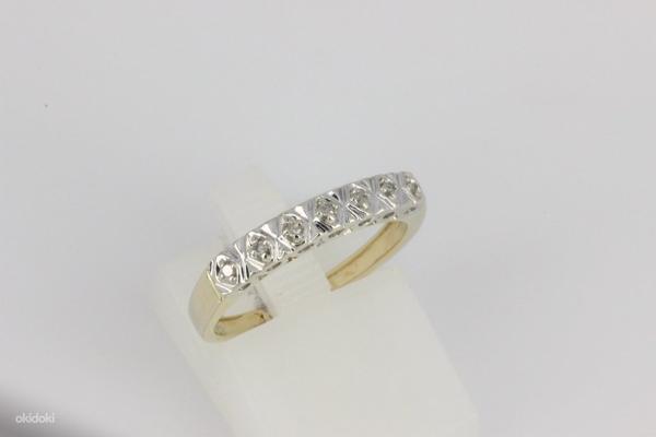 Золотое кольцо с 7 бриллиантами (фото #1)