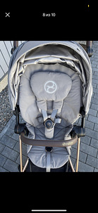 Коляска Cybex Mios V3 Pearl Grey с рамой Rose Gold (7 фото из 9)