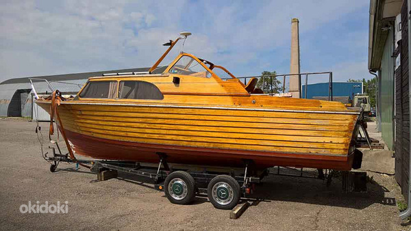 Моторная лодка, деревянная лодка (фото #4)