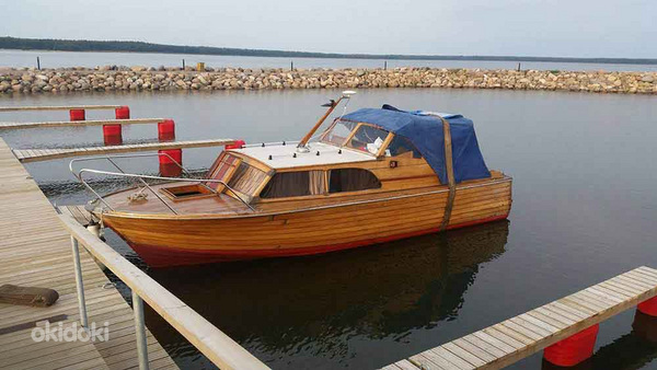 Моторная лодка, деревянная лодка (фото #5)