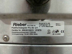 Soojakapp Rieber Plattformstapier PU-SV (4 foto / 4)