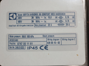 Keedukatel Electrolux Gryta Variomix 50L (10 foto / 10)