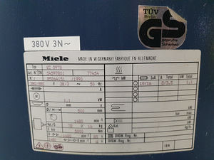 Tööstuslik kuivati Miele TYP: WZ 5972 (10 foto / 10)