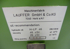 Presspink, press Lauffer Pressen VA80, 286 H, uueväärne (9 foto / 10)