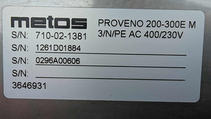 PROFESSIONAALNE KEEDUKATEL METOS PROVENO COOL PRO 300E (9 foto / 9)