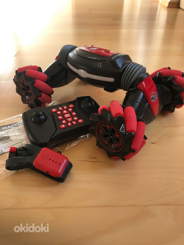 RC Mecanum mänguauto pulgiga ja käeviipega juhitav