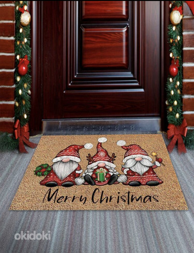 Рождественский ковер на входную дверь (фото #2)