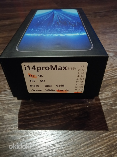 I14 pro max 6.7" 5g,16гб/1тб новый в упаковке (фото #2)