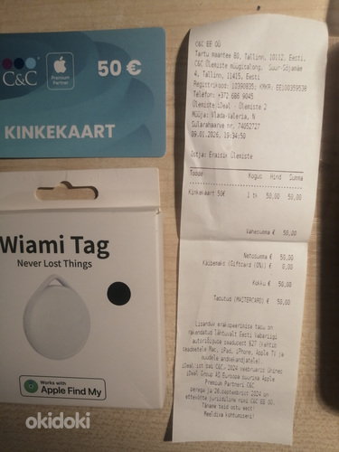 Apple kinkekaart 50eur uus garantii. Kingitus