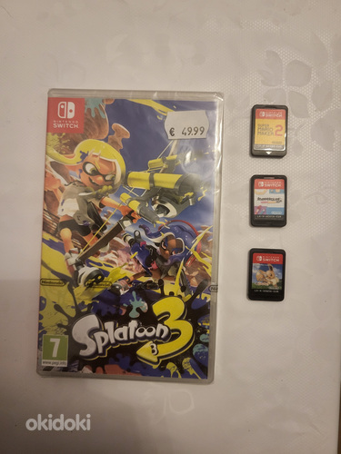 Splatoon 3, Snipperclips, Super Mario Maker 2, Lets go Eevee