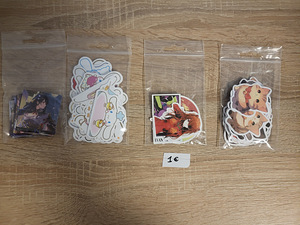 Kleepsu pakkid EVANGALION, RAIDEN SHOGUN, sanrio, kassid (1 foto / 5)