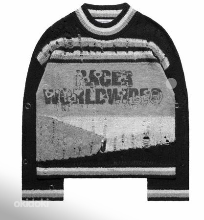 Racer WorldWide Distressed Knit Sweater