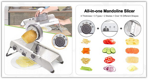 Professional Mandoline Slicer Vegetable Cutter Stainless (1 foto / 9)