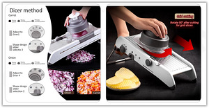 Professional Mandoline Slicer Vegetable Cutter Stainless (7 foto / 9)