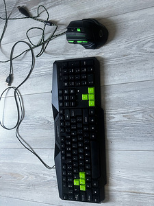 Gaming Mouse/Mice and Keyboard SET (Green) /Игровой набор (1 foto / 5)