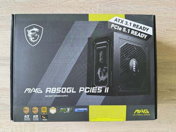 MSI MAG A850GL PCIE5 II 850W 80 PLUS Gold