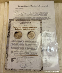 Kollekt. kullat.(24 karaad) medalitest ajaloost (12) sertif. (7 foto / 10)