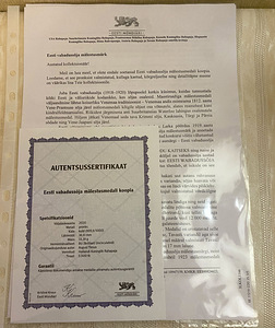 Kollekt. kullat.(24 karaad) medalitest ajaloost (12) sertif. (8 foto / 10)
