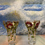 "Vitraažimaal - Lilled" 2 klaasist vaasi (foto #1)