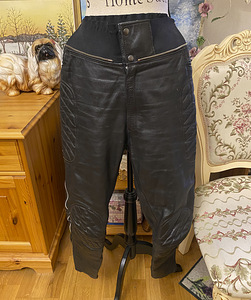 "OPTI" кожаные байкерские брюки, размер XS/S
