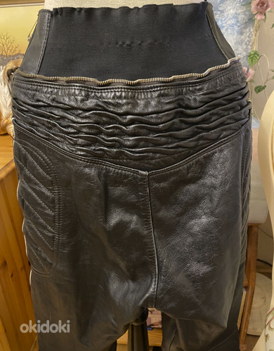 "OPTI" кожаные байкерские брюки, размер XS/S (фото #4)