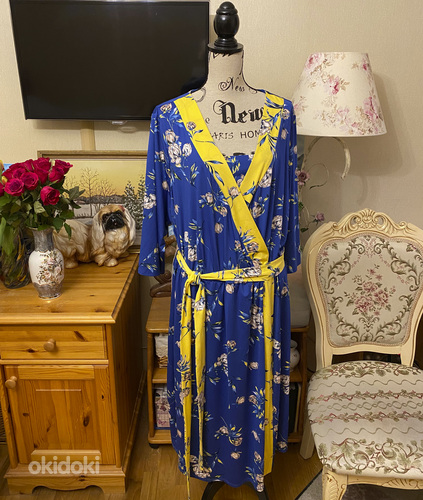"M&S" платье, размер 4XL, UK 30, EUR 58, 175/142 A (фото #1)