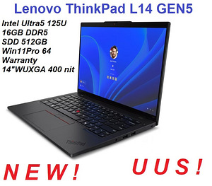 UUS Lenovo ThinkPad L14 Gen 5 14''/Ultra5-125U/16/512 (1 foto / 2)