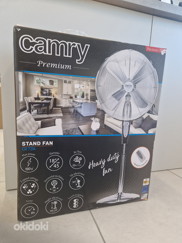Camry CR 7314 household fan Chrome,Stainless steel (foto #1)