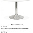 Обеденный стол Actona Ibiza, белый/хром, 1100 мм x 1100 мм x (фото #4)
