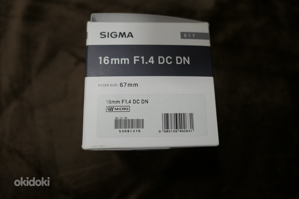 Sigma objektiiv 16 mm F1.4 m43 kaameratele Panasonic Olympus (foto #3)