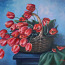 Красные тюльпаны Картина маслом 70*50 см (фото #1)