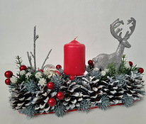 Рождественская композиция со свечей