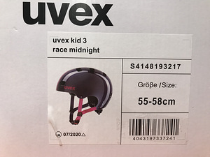 Jalgrattakiiver UVEX Kid 3 Race Midnight 55-58cm UUS! (10 foto / 10)