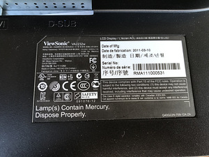 Монитор ViewSonic VA2232W 22" LED (7 фото из 8)