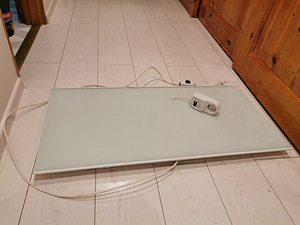 Infrapuna radiaator, valge klaas (1 foto / 1)