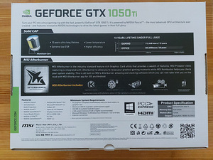 MSI GeForce GTX 1050ti (4 foto / 5)
