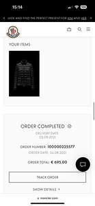 Moncler sulejope ( size 1) nagu uus, paar korda seljas olnud (4 foto / 4)