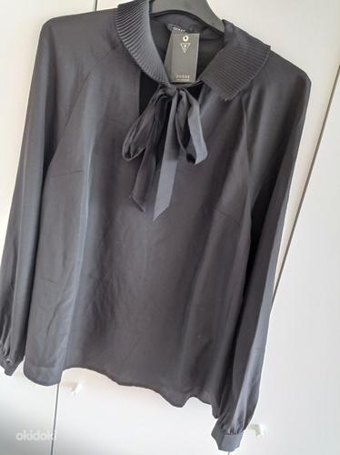 Черная блузка с воротником new guess (фото #3)